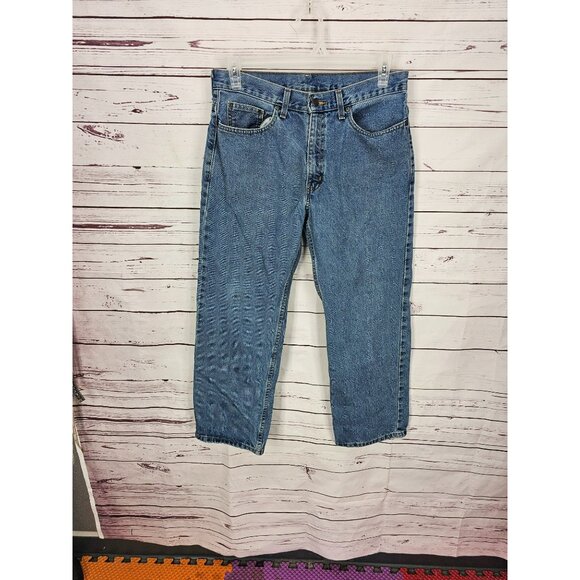 Faded Glory Mens Blue Denim Jeans Size 32x30 Classic Fit Straight Leg Casual Pan - Picture 5 of 8